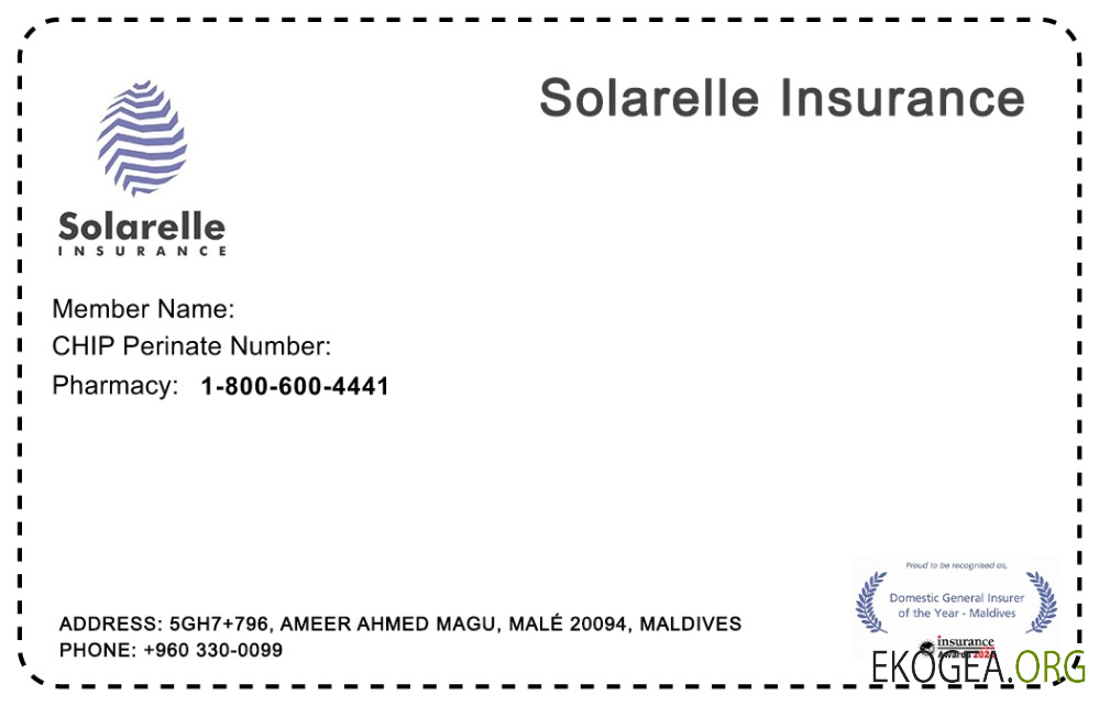Carte d'assurance maladie des Maldives